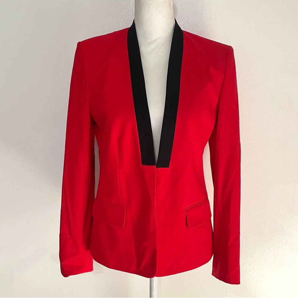 Vince Camuto Rouge Red Blazer Jacket Size 10P